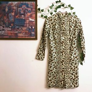 Beautiful Vintage Floral Buttonup Mod Minidress